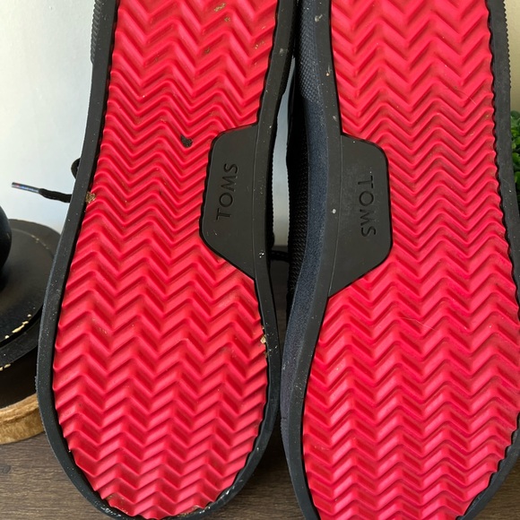 TOMS Star Wars Darth Vader Leandro Black Leather Shoes Sneakers Size 7M - Picture 3 of 16